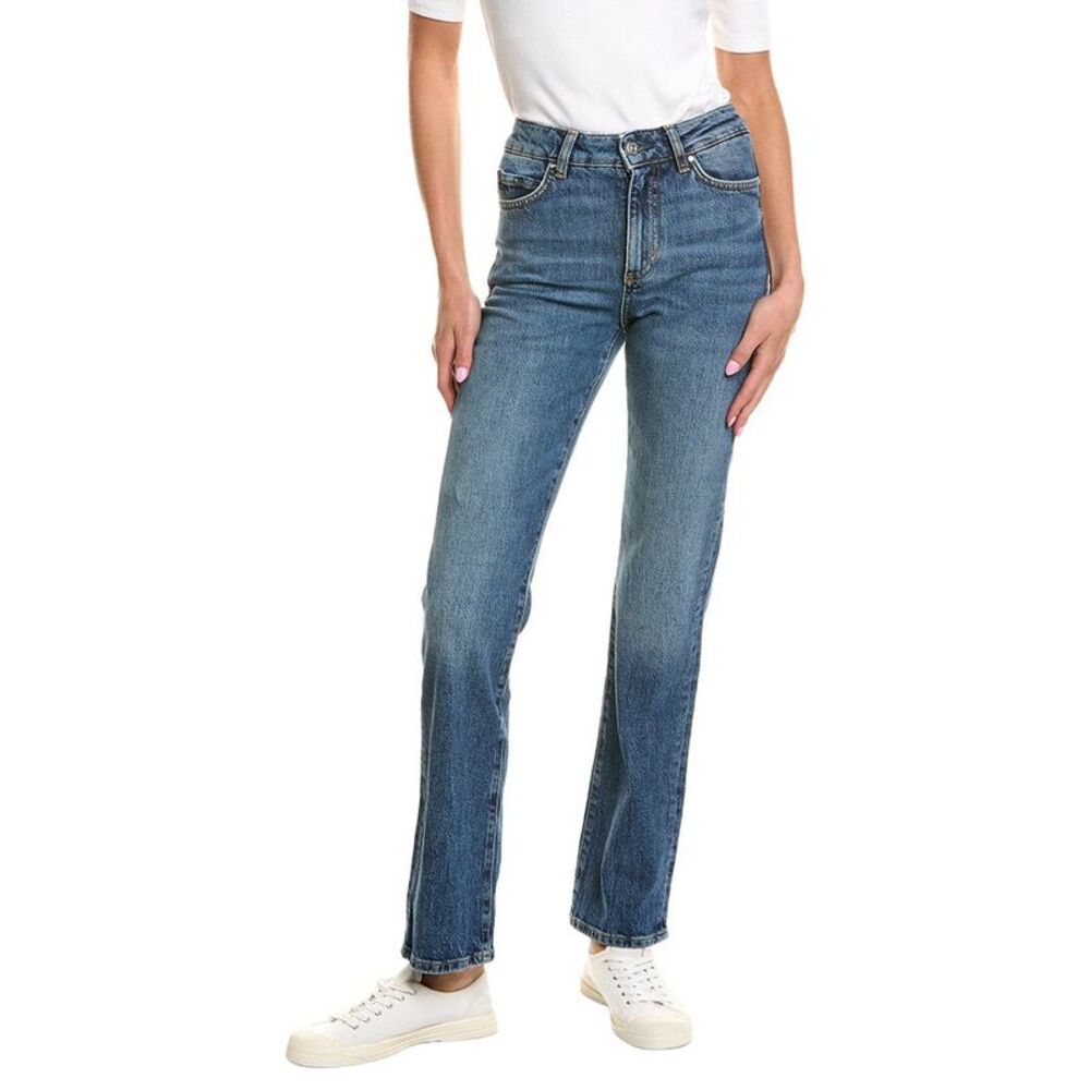 Boss Hugo Boss Womens Parkway Slim Straight Jean, Navy